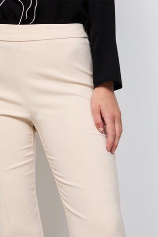 Pantalon taille haute - Beige