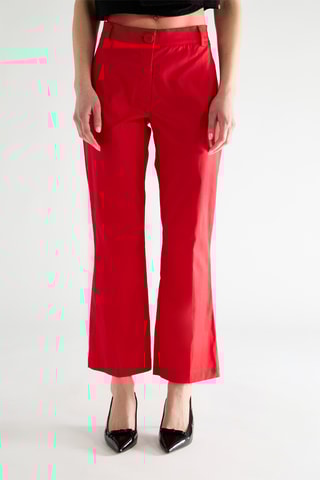 Pantalon droit - Rouge