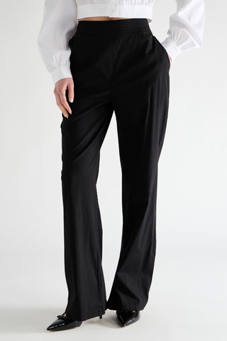 Pantalon carotte taille haute - Noir
