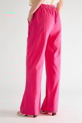 Pantalon carotte taille haute - Fuchsia