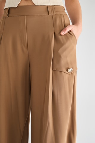 Pantalon wide legs - Beige