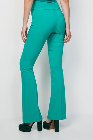 Pantalon taille haute - Vert