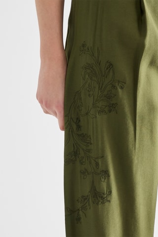 Pantalon cargo taille haute - Vert