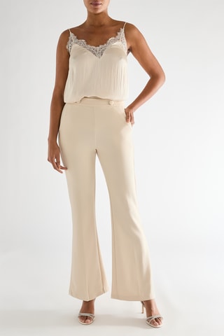 Pantalon flare - Beige