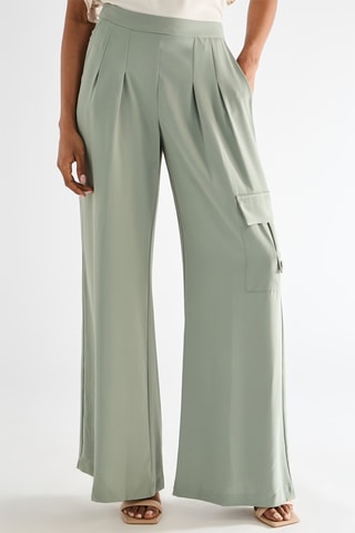 Pantalon palazzo - Vert