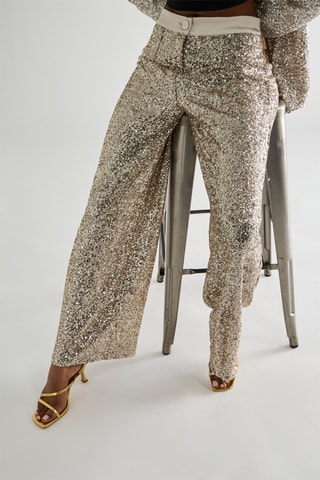 Pantalon palazzo - Beige