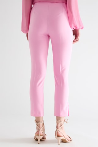 Pantalon droit 7/8 taille haute - Rose