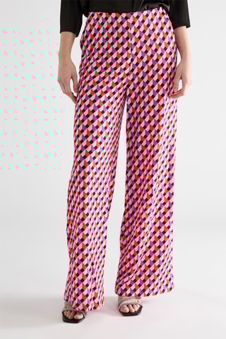 Pantalon wide legs - Fuchsia