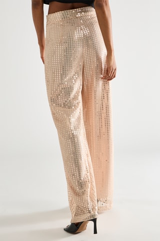 Pantalon palazzo - Rose pâle