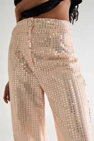 Pantalon palazzo - Rose pâle
