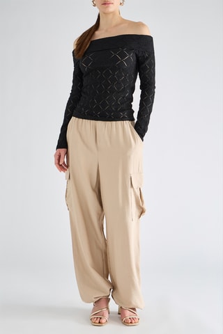 Pantalon cargo - Beige