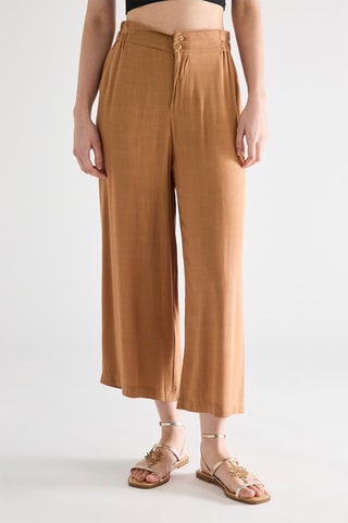 Pantalon wide legs - Beige