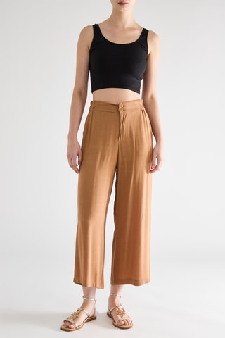 Pantalon wide legs - Beige