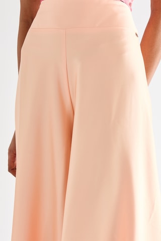 Pantalon palazzo taille haute - Pêche