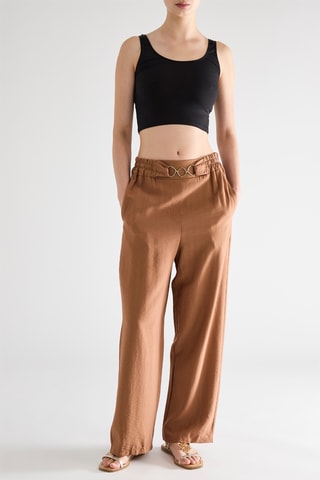 Pantalon carotte - Marron