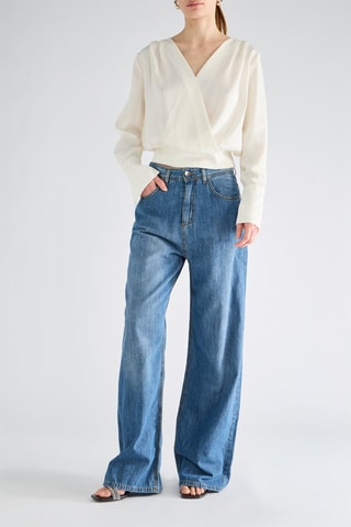 Jean wide legs - Bleu