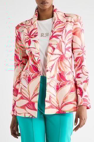 Veste - Corail et blanc