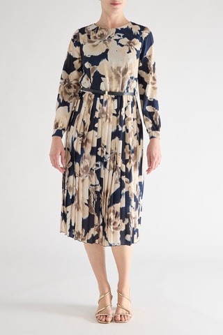 Robe plissée - Bleu