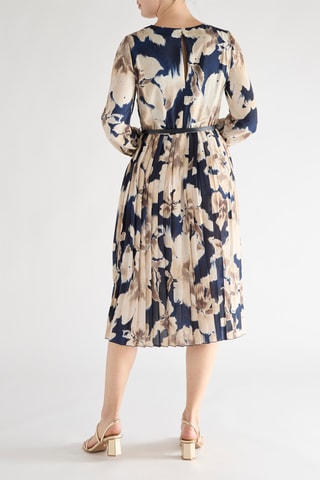 Robe plissée - Bleu