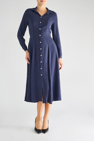 Robe chemise - Bleu