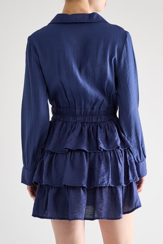 Robe volantée - Bleu