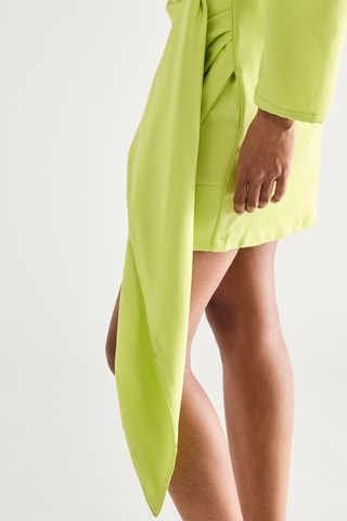 Robe asymétrique - Vert citron
