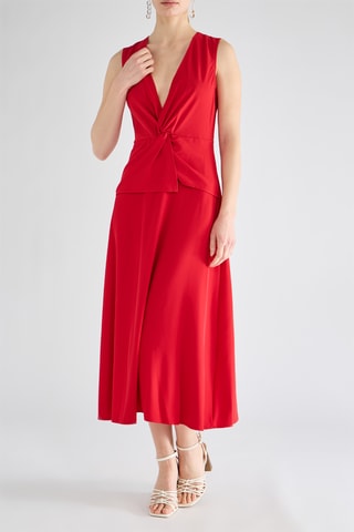 Robe midi - Rouge