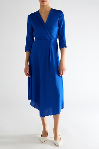 Robe midi - Bleu