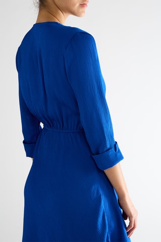 Robe midi - Bleu
