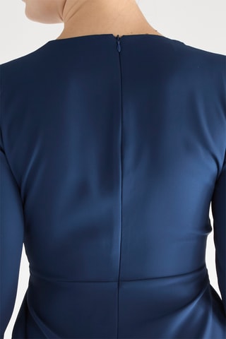 Robe nouée - Bleu
