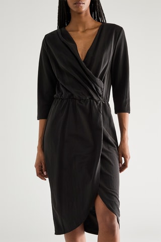 Robe portefeuille - Noir