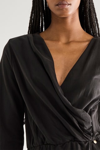 Robe portefeuille - Noir