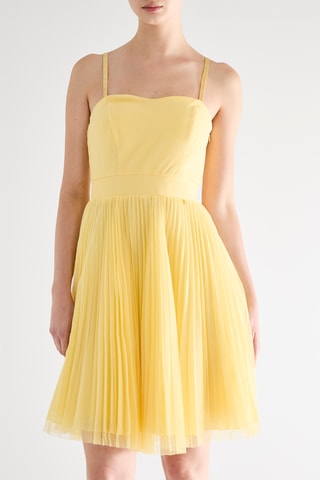 Robe plissée - Jaune