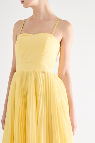 Robe plissée - Jaune