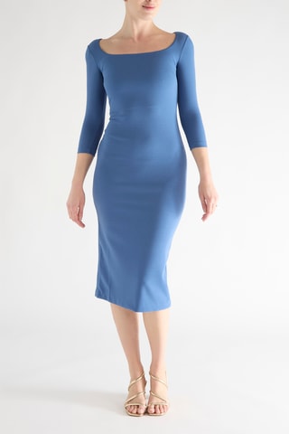 Robe fourreau - Bleu