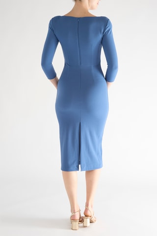 Robe fourreau - Bleu