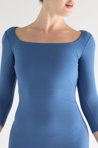 Robe fourreau - Bleu