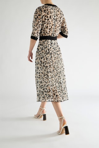Robe patineuse - Noir et beige
