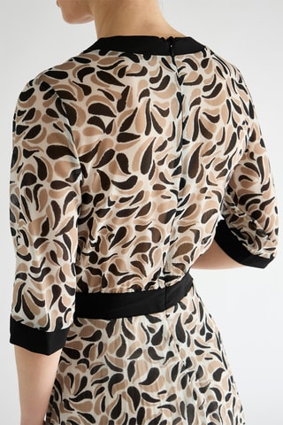 Robe patineuse - Noir et beige