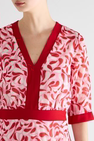 Robe midi - Rouge