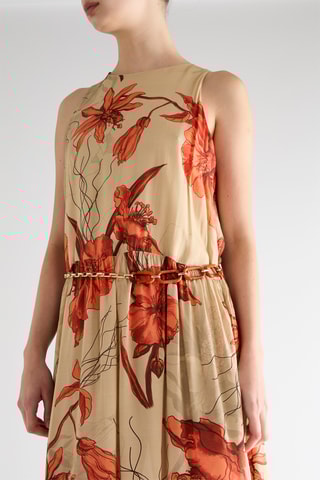 Robe longue - Beige