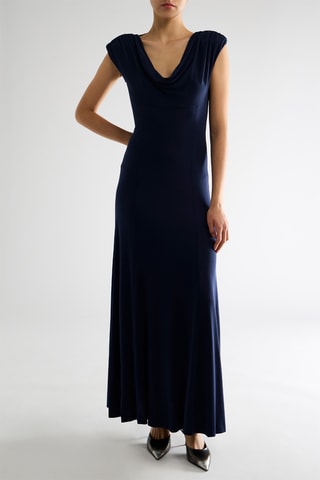 Robe longue - Bleu marine