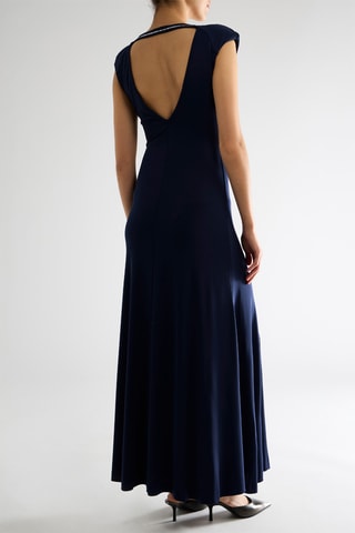 Robe longue - Bleu marine
