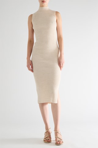Robe fourreau - Beige