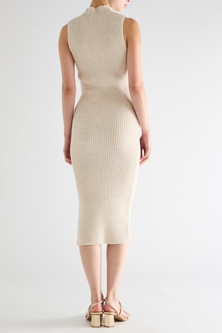 Robe fourreau - Beige