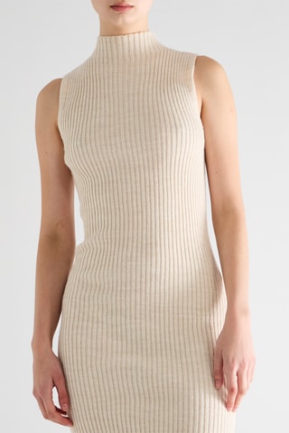 Robe fourreau - Beige