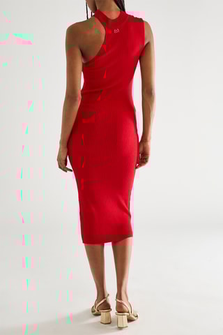 Robe fourreau - Rouge