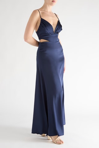 Robe longue - Bleu marine