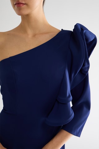 Robe asymétrique - Bleu marine