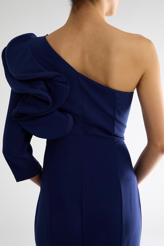 Robe asymétrique - Bleu marine